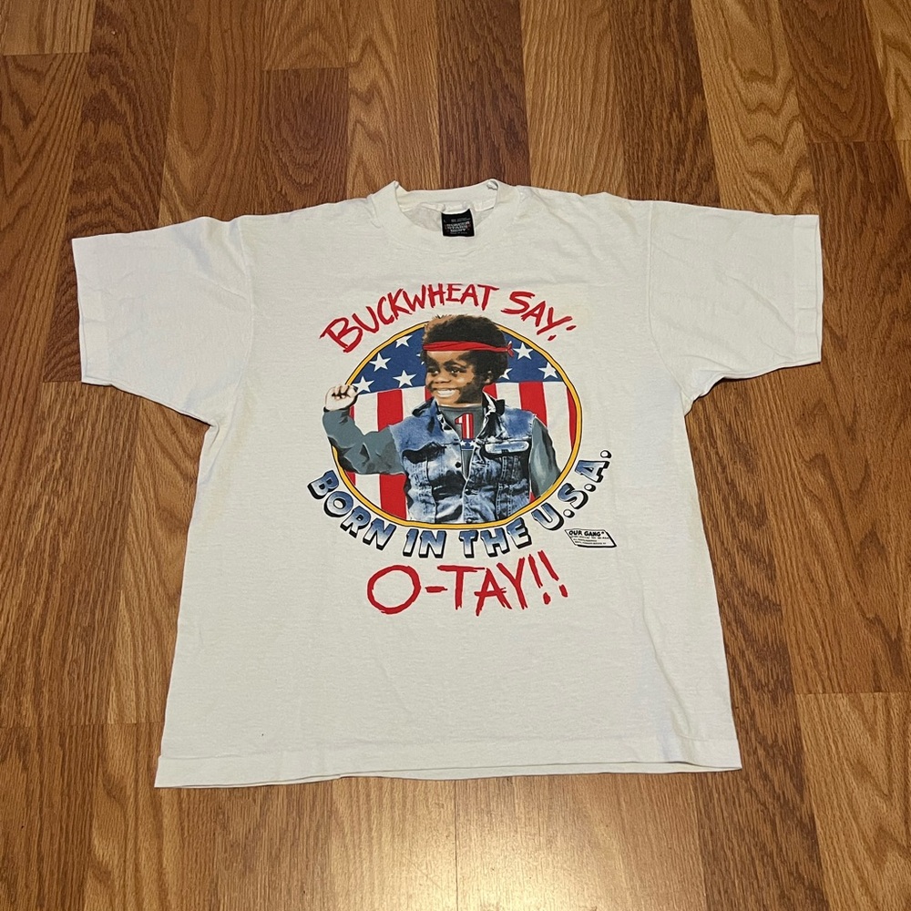 Buckwheat Say O-Tay Vintage T Shirt. Size Large, Single Stitch